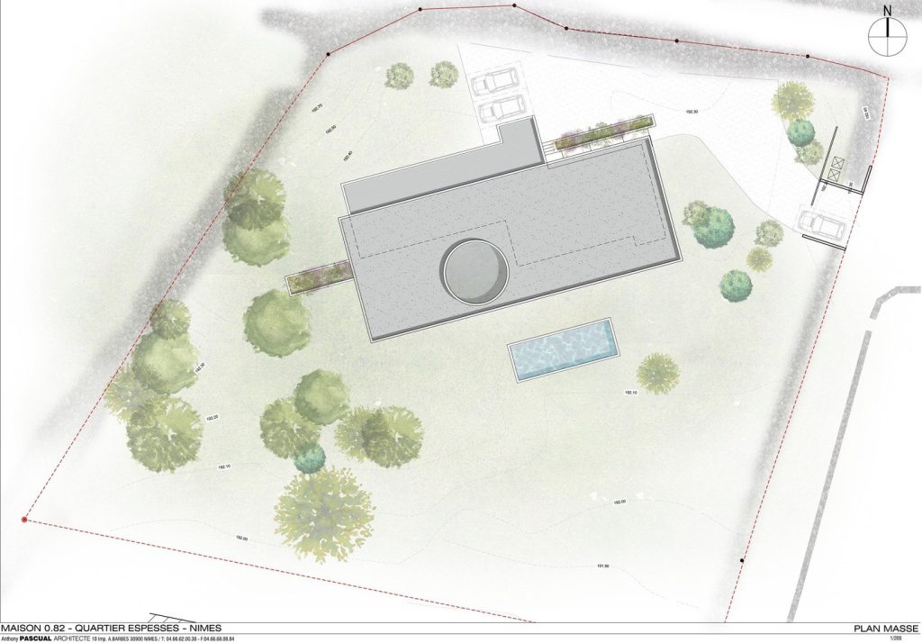 site plan Villa design 0.82