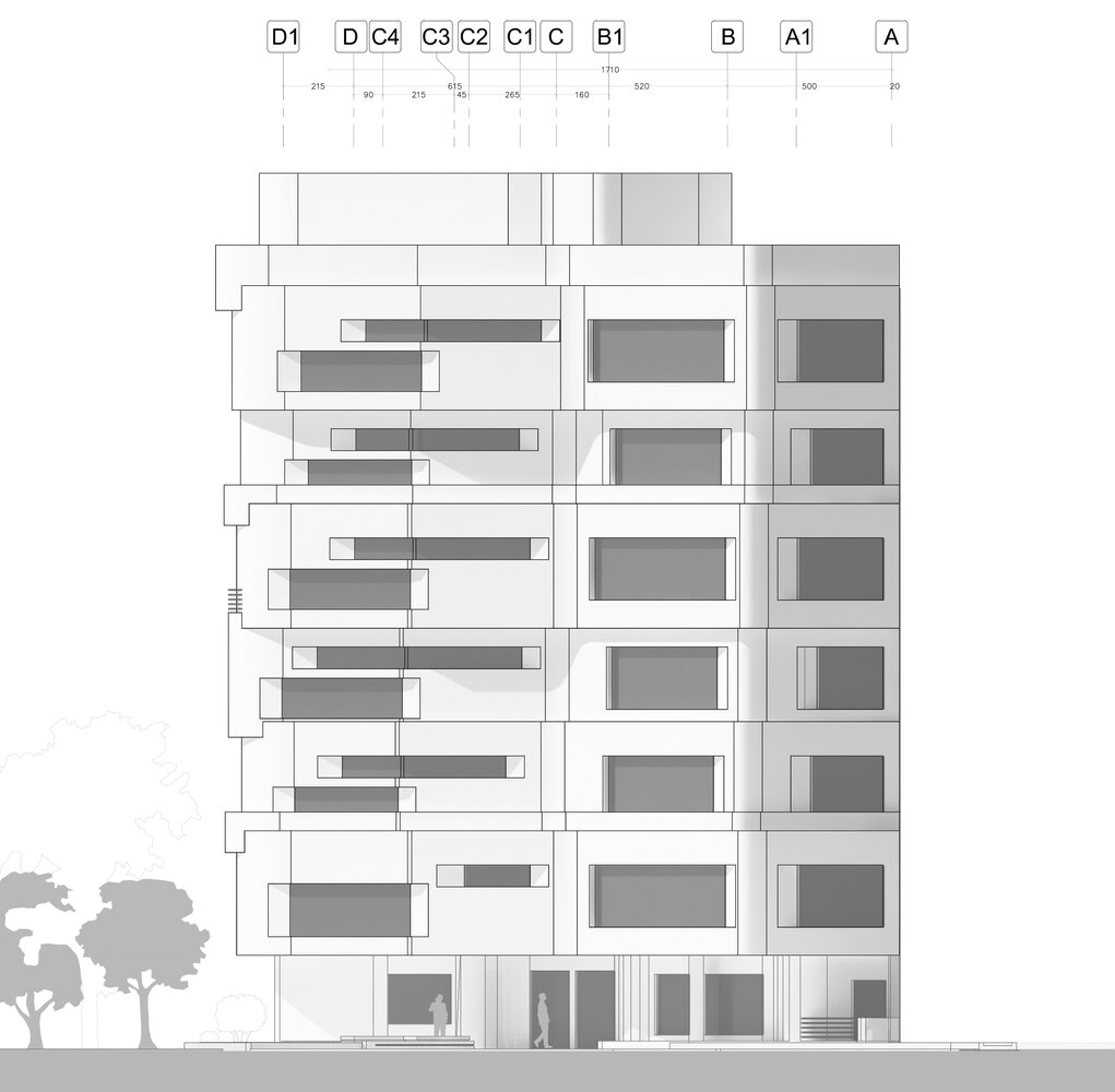  north-elevation Niayesh Office Building