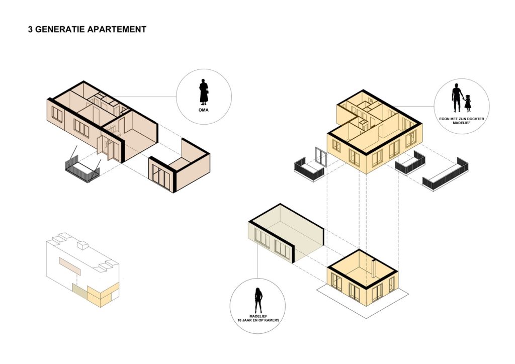 Design of 45 meter apartment diagram1