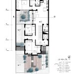 طراحی پلان خانه گودال باغچه در یزد