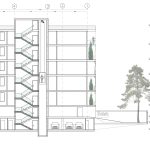 طراحی مقطع آپارتمان مسکونی مدرن خانه گلزار 