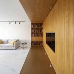 طراحی داخلی چوبی آپارتمان مسکونی کلاژ