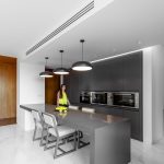 طراحی آشپزخانه مدرن آپارتمان مسکونی کلاژ 