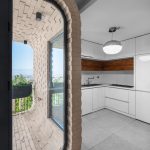 طراحی داخلی آجری آپارتمان کوهسار 